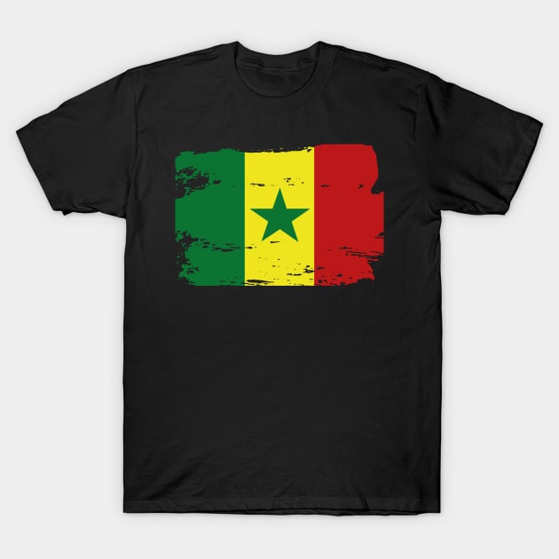 Official Senegal Flag Senegalese Country Pride Vintage T-Shirt by HeroGifts